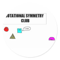 Rotational Symmetry Round Sticker