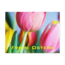 Rote Tulpen • Oster-Postkarte postcards by SabineStGreetings Rote Tulpen • Oster-Postkarte postcards