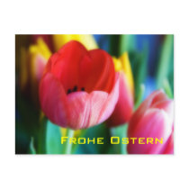 Rote Tulpen • Oster-Postkarte postcards by SabineStGreetings Rote Tulpen • Oster-Postkarte postcards