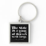 Rothbard Quote Keychain Rothbard Quote Keychain