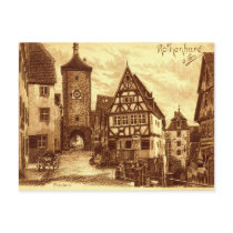 Rothenburg Germany 1907 vintage Post Cards