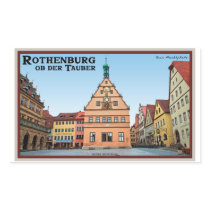 Rothenburg od Tauber - der Marktplatz Sticker