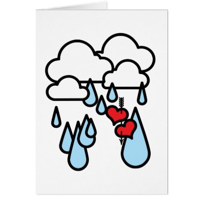 Rothenhagen "Raining Hearts" Greeting Cards by rothenhagen