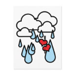 Rothenhagen "Raining Hearts" Post Card