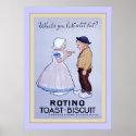 Rotino Toast-Biscuit ~ Vintage Dutch posters