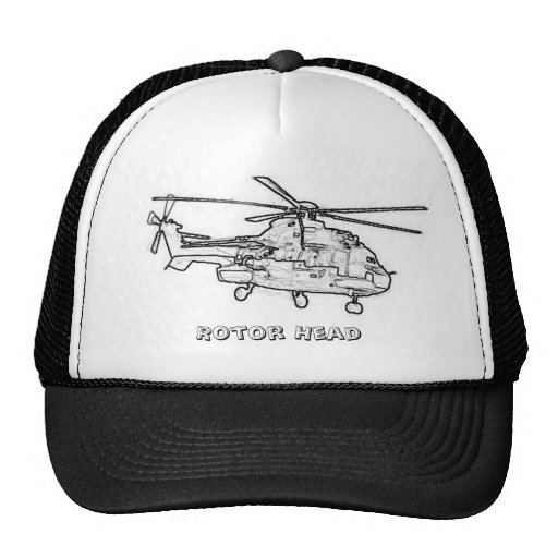 Rotor Head Helicopter Cap Trucker Hat Zazzle