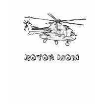 Rotor Mom Helicopter T-Shirt by RyanCFI Rotor Mom Helicopter T-Shirt