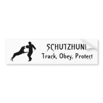 rott, Track, Obey, Protect, SCHUTZHUND Bumper Stickers