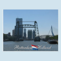 Rotterdam Skyline Holland Postcard postcards