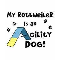 Rottweiler Agility Dog Ladies T-Shirt
