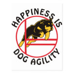 Rottweiler Agility Happiness Postcards
