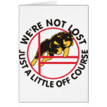 Rottweiler Agility Off Course Greeting Card