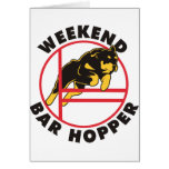 Rottweiler Agility Weekend Bar Hopper Card