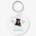 Rottweiler Angel Keychain