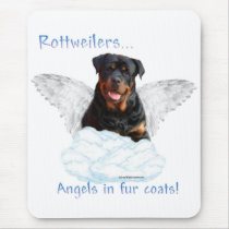 Rottweiler Angel Mouse Mats