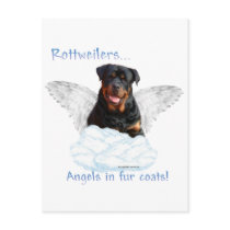 Rottweiler Angel Postcard