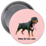 Rottweiler  Breast Cancer Button