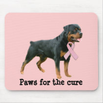 Rottweiler Breast Cancer Mousepad