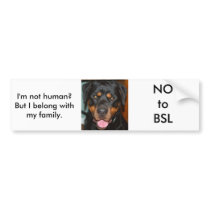 Rottweiler BSL bumper stickers