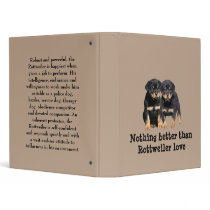 Rottweiler Buddies Binder