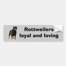 Rottweiler Bumper Sticker