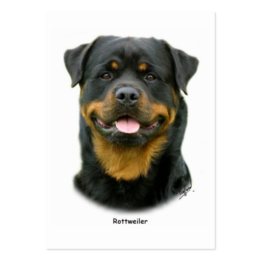 Rottweiler Business Cards (front side)