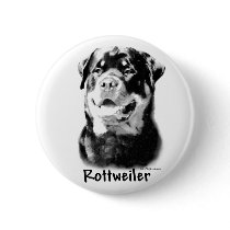 Rottweiler Charcoal - Button