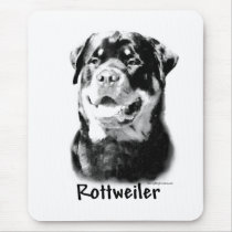 Rottweiler Charcoal Mouse Pad