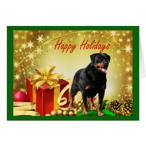 Rottweiler Christmas Cards 