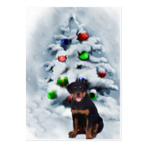 Rottweiler Christmas Gifts business cards