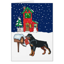 Rottweiler Christmas Mail Cards