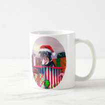 Rottweiler Christmas Surprise mugs