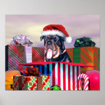 Rottweiler Christmas Surprise posters