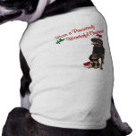 Rottweiler Christmas Wishes Pet Tshirt