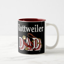 Rottweiler Dad Gifts Mugs