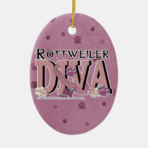 Rottweiler DIVA Ornament
