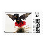 Rottweiler Fairy Dog Postage Stamp