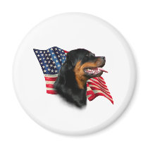 Rottweiler Flag Magnets