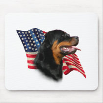 Rottweiler Flag Mouse Mat