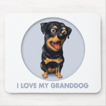 Rottweiler Granddog Mouse Mats