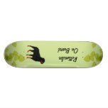 Rottweiler ~ Green Leaves Design Custom Skateboard