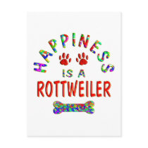 Rottweiler Happiness postcards