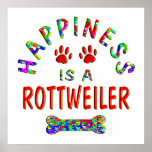 Rottweiler Happiness Print