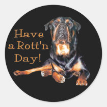 Rottweiler Have A Rotten Day stickers