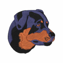 Rottweiler Head embroidered shirts