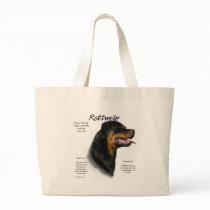 Rottweiler History Design Tote Bag
