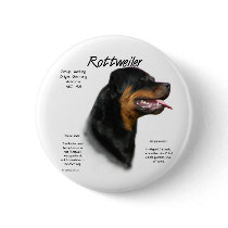 Rottweiler History Design Buttons