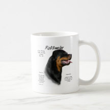 Rottweiler History Design Coffee Mugs