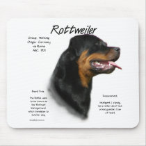Rottweiler History Design mousepads