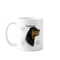 Rottweiler History Design Coffee Mugs